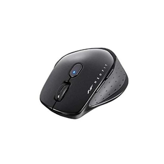BUFFALO BSMBW518MBK Wireless BlueLED Neo Fit Mouse, Medium Size [USB2.4GHz, 5 Buttons, Black]