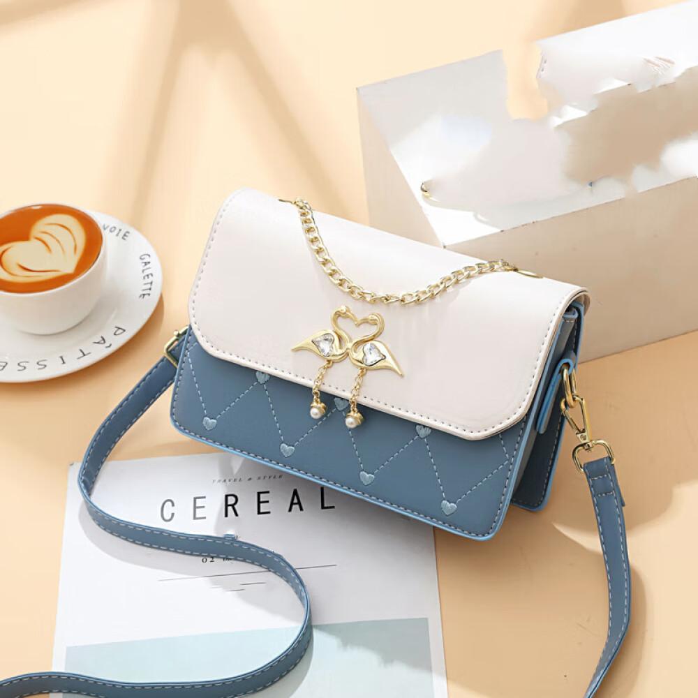 Light luxury chain small square bag women's bag new all-in-one shoulder bag crossbody bag to send girlfriend long 20cm high 14cm wide 7cm