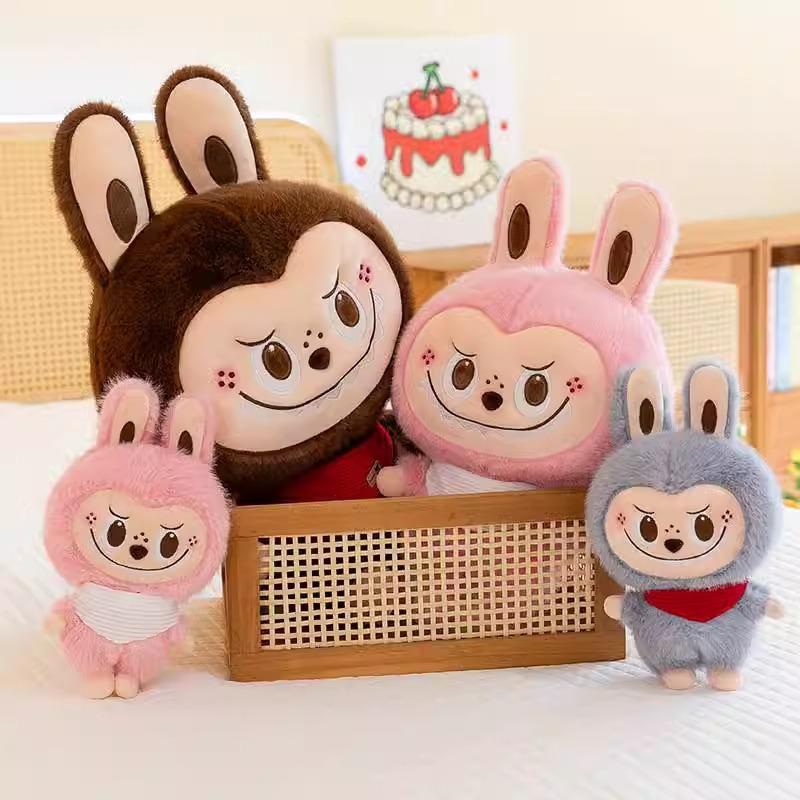 Labubu  Large Size Animal Plush Fabric Plush Toy Pillow For Girls Cloth Doll Rabbit Doll Children's Birthday Decoration Gift