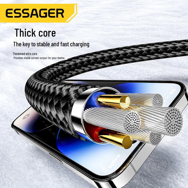 ESSAGER Digital Display 29W Fast Charging Cable for Apple 14 and iPad