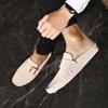 Men’s Moccasins Driving Shoes Summer Slippers Backless Clogs Wide Flats Casual Shoes Plus Size Sandals Over Sized