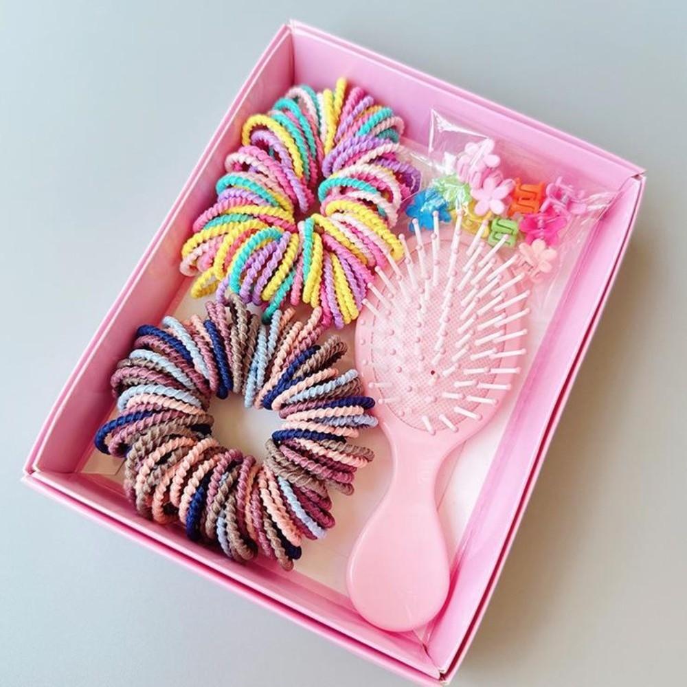 No Hurt Hair Girls Hair Bands High Elastic Hair Ties New Hair Accessories Set Princess Gift Set