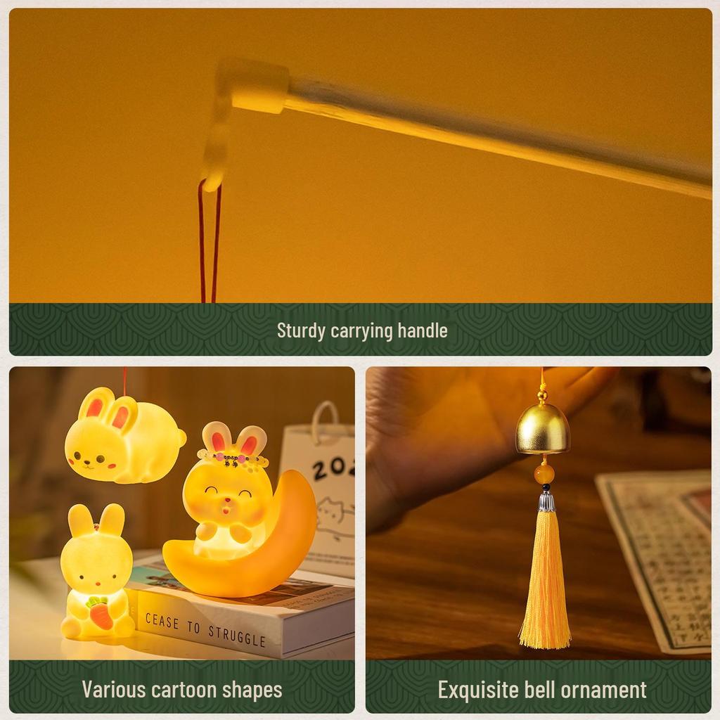 Mid-Autumn 2025 Jade Rabbit Children’s Luminous Handheld Lantern
