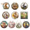 Easter Pendant Hanging Decoration with Lanyard Easy To Hang Rabbit Pattern Design Wide Application Window Acrylic Pendant