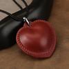 Shaped Fashionable Heart Choker Necklace In Leather For Unisex Casual Wear