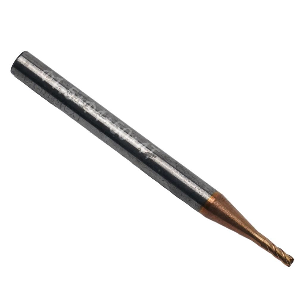 Freză frontală pătrată cu 4 fluiere din carbură acoperită cu AlTiSiN 1,5 mm x 10 mm x 4 mm x 50 mm