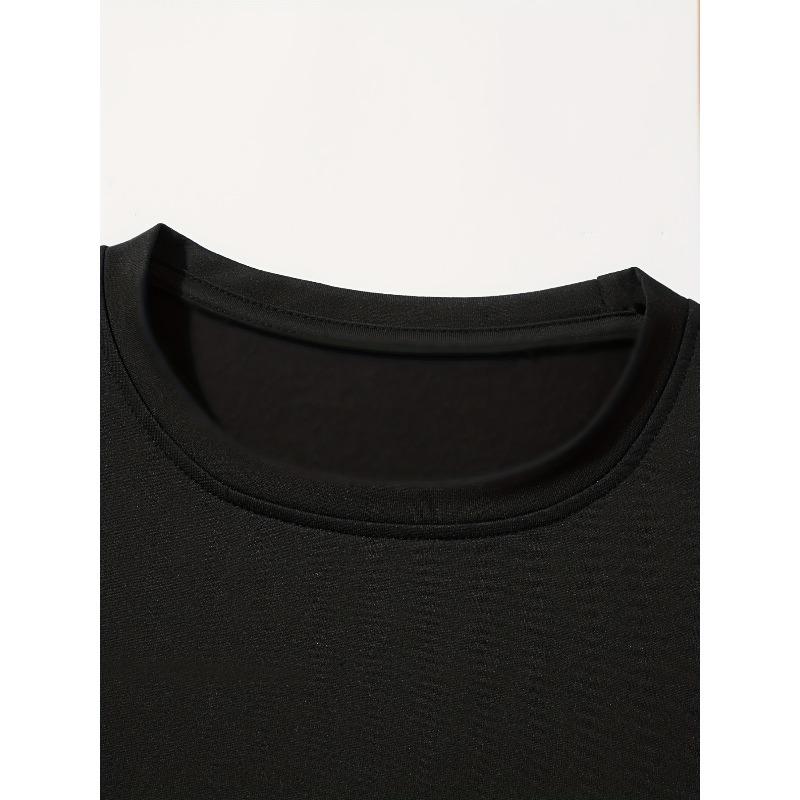 European sizes Men's Plus Size Oversized Summer T-Shirt - Mid-Stretch Short Sleeve Crew Neck Casual Shirt with & Tall Fit, Breathable Fabric Suitable
