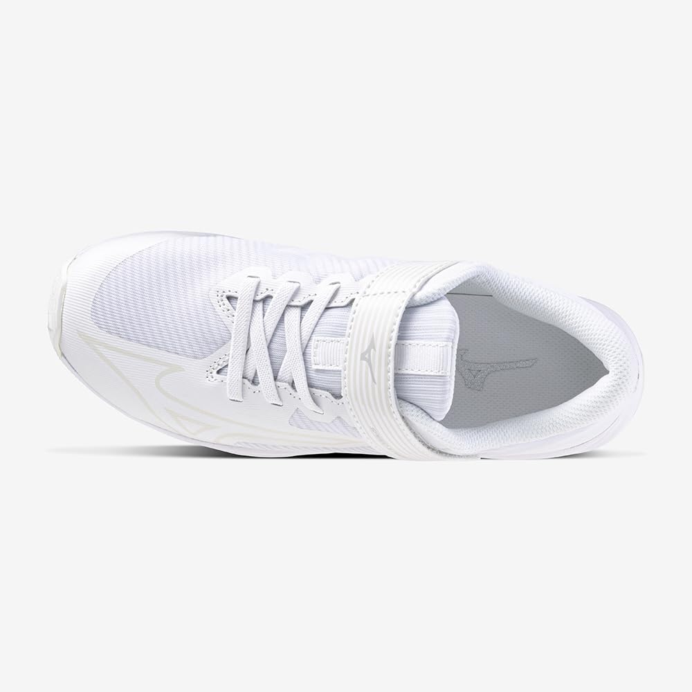 Mizuno Junior Speed Studs 4 Belt Lightweight Athletic Shoes White 19.0 Cm 2E Unisex Kids Sneakers