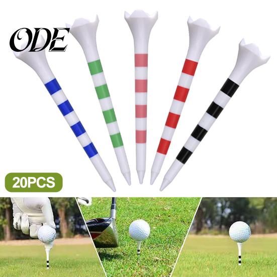 Golf Training Aid 20Pcs Tees High Stability Low Friction Unbreakable Supplies Simple Installation Short Tools Durable Plastic
