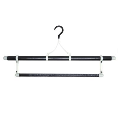 Martial Arts Uniform Hanger, Black, Single Long, for Kendo, Karate, Judo, and Kyudo, Made In Japan