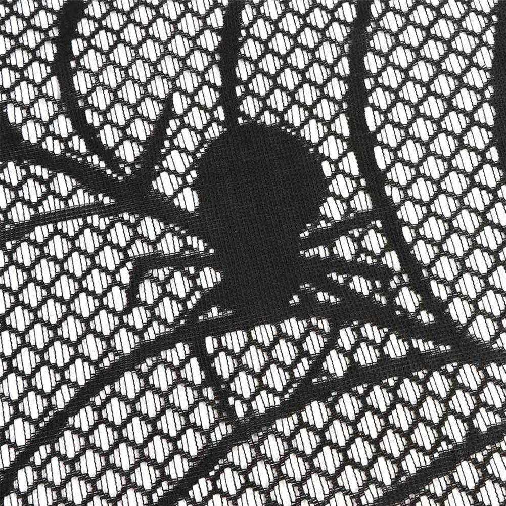Halloween Style Horror Black Lace Table Cloth Elegant Dinning Tabletop Decoration For Home Hotel Shop