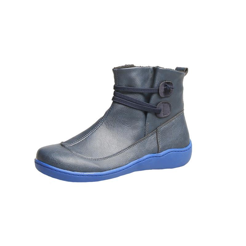 Außenhandel grenzüberschreitend große Damenschuhe neue europäische und amerikanische Martin-Stiefel sportliche Schnür-Kurzstiefel Damenstiefel