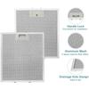 Range Hood Grease Filter Replacement Mesh Filter Kitchen Exhaust Fan Filters Metal Texture for Kitchen Ventilation
