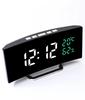 Ayna Dijital Çalar Saat Sıcaklık Tarih 2 Seviye Parlaklık Ayarı Erteleme Masa Saati 12/24 Saat Gece Modu LED Saat