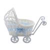 Multifunctional Cart Shape Flower Basket Plastic Container Candy Holder Food Fruit Basket For Household Use Home Decors