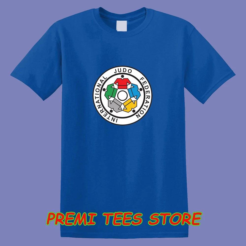 IJF International Judo Federation Men s Blue Size S-3XL L