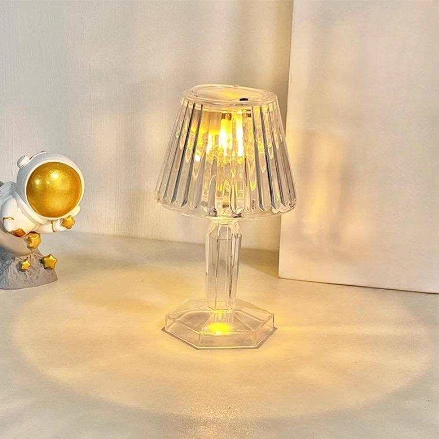 LED Mini Desk Lamp Table Light Button Battery Power Desk Lamp Home Lighting Supplies Wedding Decoration Festive Atmosphere Light