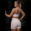 Women's Four-Piece Solid Color Yoga Set: Camisole, Seamless Bra, Shorts, Long Pants, Short-Sleeved Top