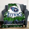 Name Custom Tennessee Titans Print Flannel Blanket High Quality Warm Comfortable Cover for All Seasons Perfect for Gifts Home Decor