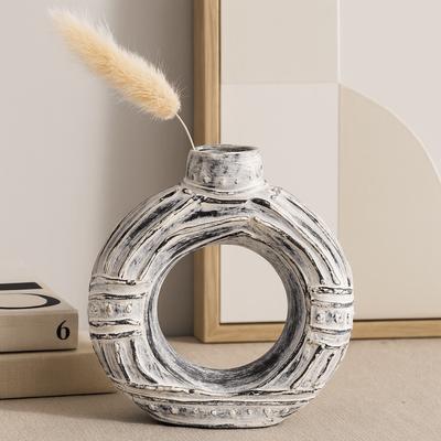 Donut Vase Round Cream 23 Cm