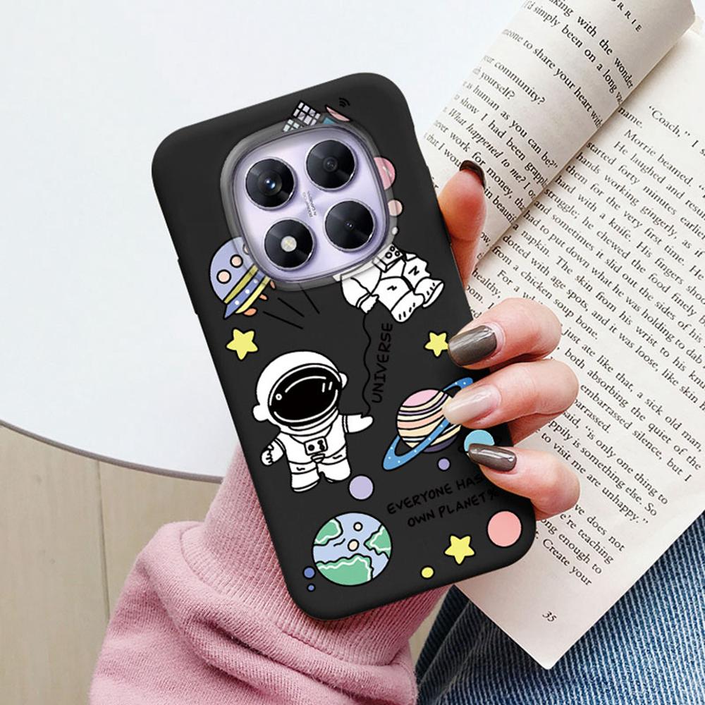 Space Astronaut Star Pattern Shockproof Phone Case For Xiaomi Redmi Note 15 Pro 5G 15C Silicone Soft Camera Protection TPU Cover
