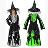 Halloween Women's Luminous Death Skull Skeleton Clothes Girls Halloween Party Dress Up