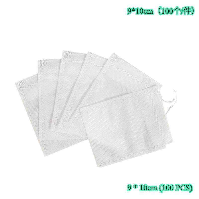 100 pcs disposable food grade tea decoction filter bags, brine bags, non-woven fruit bags