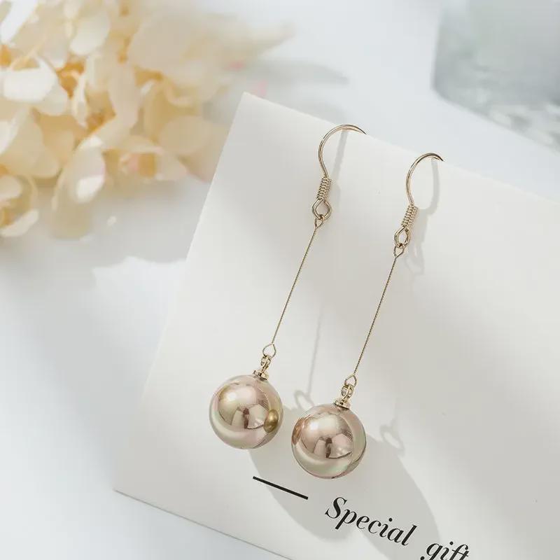 Korean-Style Silver Pearl Earrings for Women - Trendy, Versatile, and Elegant