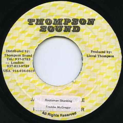 

7inch Record FREDDIE MCGREGOR - Rootsman Skanking Thompson Sound 1982 Jamaica Reggae, Ska & Dub