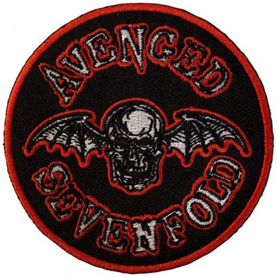 Woven Deathbat Iron On Patch