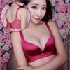 Seamless Lace Push-Up Bra for Small Breasts - Adjustable, Wire-Free, Thickened, Beautiful Back Design
