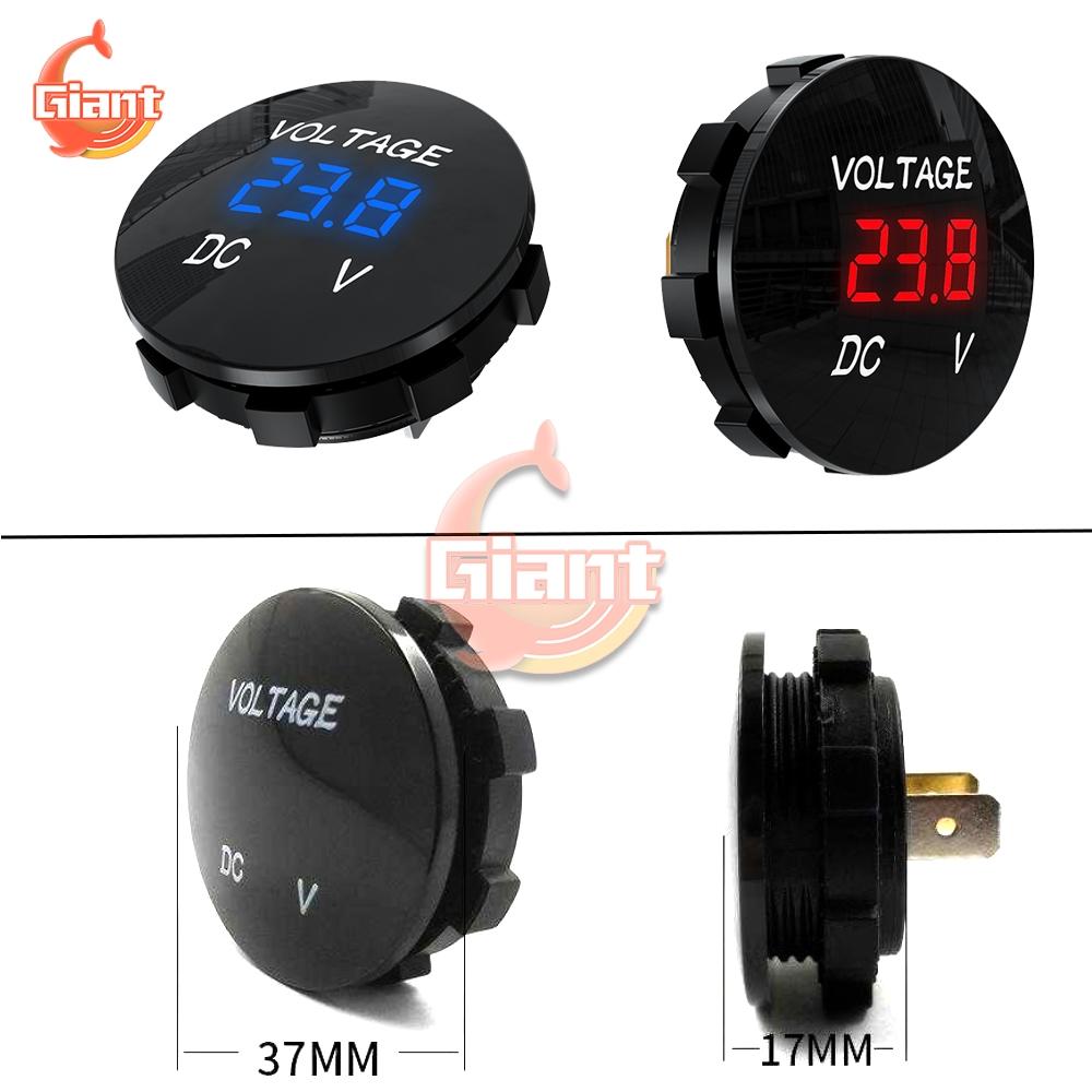 Waterproof Voltmeter Car Motorcycle LED Panel Digital Voltmeter Volt Voltage Meter Display Voltmeter 12V 24V 36V DC 5V-48V