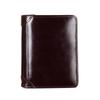 Men's Slim RFID Blocking Genuine Leather Wallet with Integrated ID Card Holder - Top-Grain Leather Compact Bifold Design