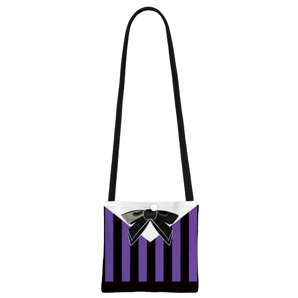 Wednesday Print, Costume Cosplay Fly Sleeve Girls Dress + Bag 26205