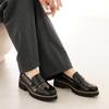 [AmiAmi] Loafers, Platform Loafers, Black, Lightweight, Black, Women's, Comfortable Loafers, Stylish, Enamel, Easy to Walk In, SY405 (L (23.5cm-24.0cm