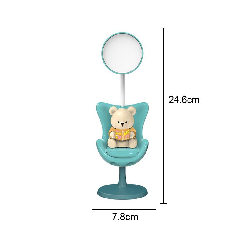 

New Cute Night Light Lying Flat Panda Desk Lamp Desktop Children s Eye Protection Study Dormitory Charging Birthday Gift Light небо синє кольору