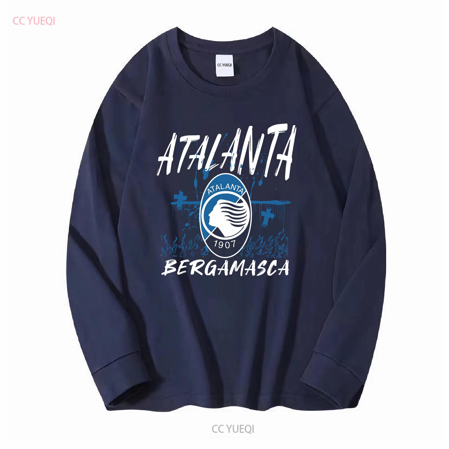 

Atalanta T shirt Bergamasca Calcio La Dea Gli Orobici Nerazzurri Bergamo long or short sleeves vintage Washed Casual Soft L