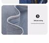 Women's High Waist Retro Blue Wide-Leg Jeans - 2025 Spring Collection