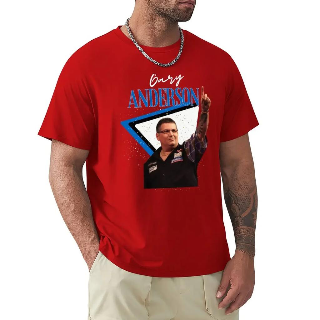 Gary Anderson Darts PDC 2022 Ian White Gary Anderso Darts Team TShirt for a Boy Quick Drying Vintage Plain White T Shirts Unisex