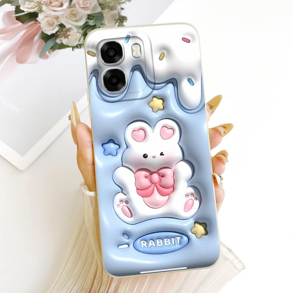 For Oppo A6x 4G CPH2819 5G CPH2783 Phone Case For Oppo A6x Cover Cute Kawaii Luxury Fashion Flowers Cool Painted Silicone Casing