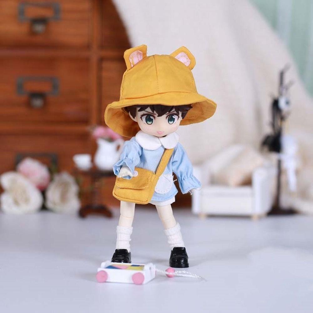 Kindergarten Ob11 Doll Clothes Rabbit Bear Ears BJD Doll Outfit Obitsu11 School Uniform  DIY Toy