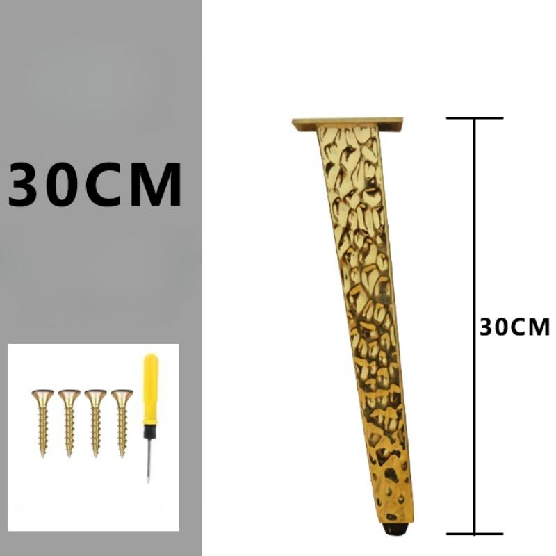 Metal Adjustable Furniture Cabinet Legs Water Ripple Stainless Steel Bathroom Cabinet Legs TV Cabinet Sofa Height Support Feet