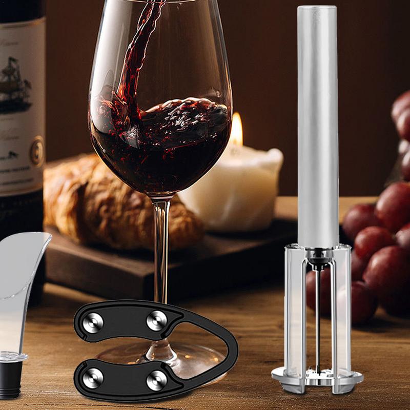 Wine Accessories Set Manual 4-Piece Opener Kits Easy Corkscrew Bar Accessory Wine Bottle Opener For Bartenders Waiters