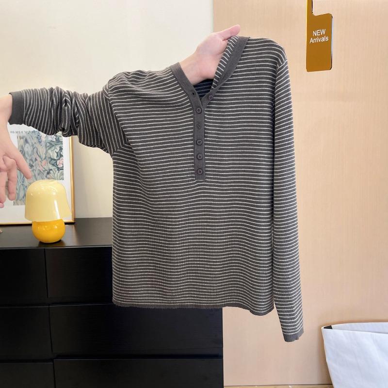 Early Autumn Fashion Comfortable Hooded Knitted Sweater Women's Striped Top Women's