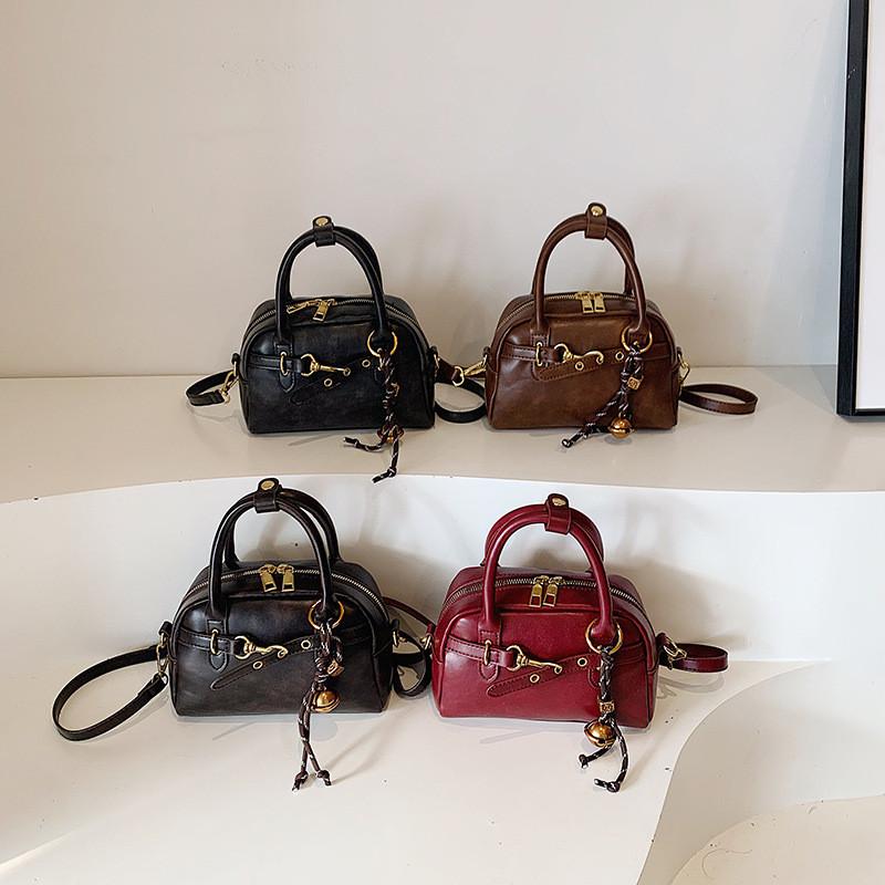 Chic Urban Simple Design Pu Leather Small Square Tote Bag For Everyday Use
