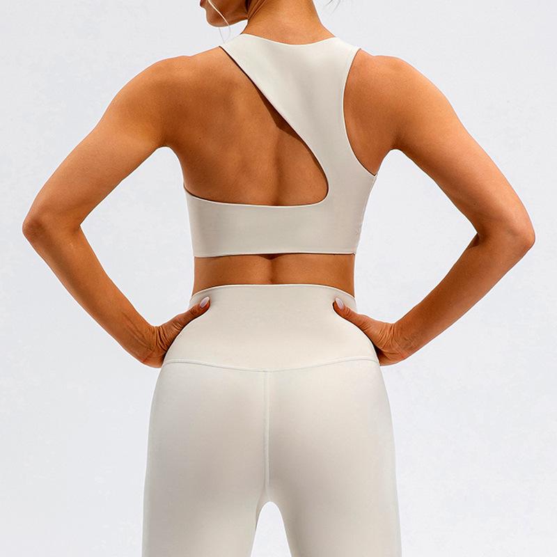 Women's High-Intensity Sports Bra - Lulu Nude Feel, Shockproof, Gathered Support, Stylish Back, Perfect for Yoga & Fitness