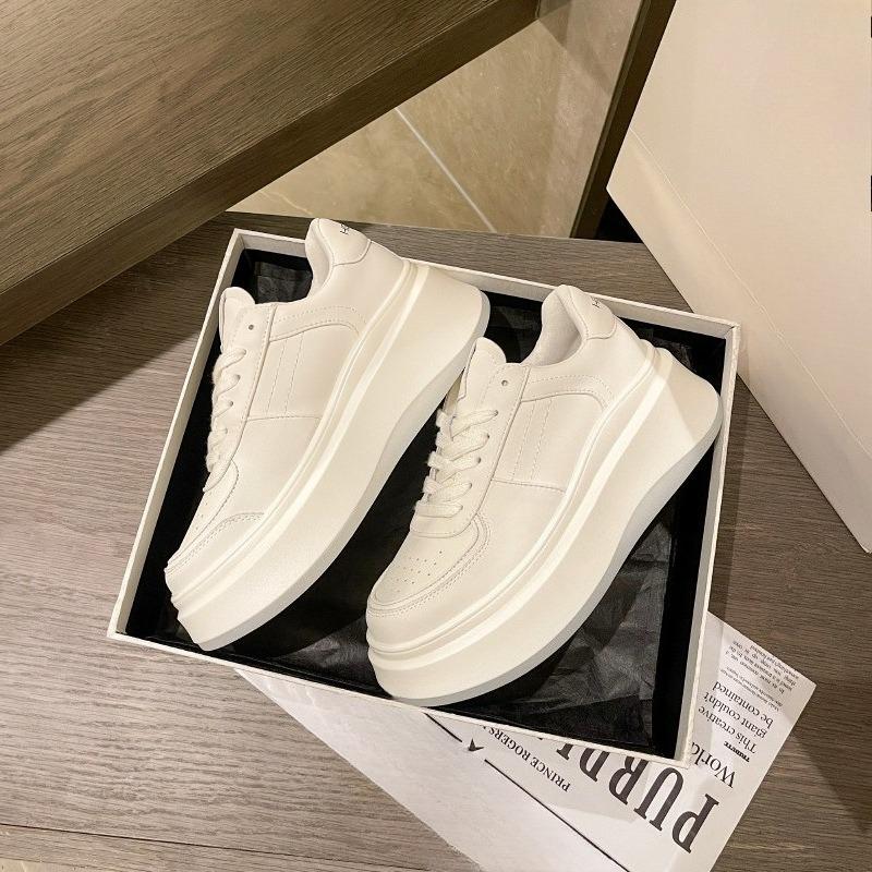 Neue Damen Schuhe mit dicken Sohlen, vielseitige Sneaker, höhenverstärkende Sport- und Freizeitschuhe