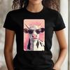 T-Shirt Frauen Kuh mit Sonnenbrille Motiv Baumwolle Größe XS bis 3XLWird in neuem Fenster oder Tab geöffnet