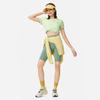 Li-Ning Atmungsaktiver Pullover mit Rundhalsausschnitt Sportliches Kurzarm-T-Shirt Damen Oberteile Lorbeergrün ATSU060-6