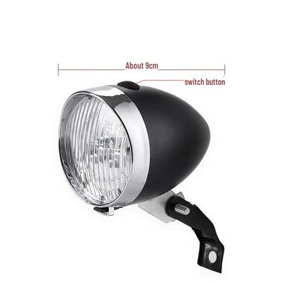 Far de bicicletă vintage cu 3 LED-uri